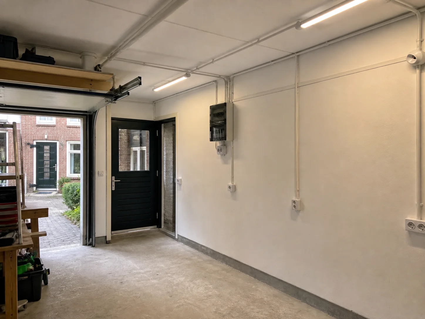 Elektra-installatie in een garage